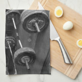 THERAPIE (Barbells) - "Gewichtsanheben" Küchentuch (Viertel Falte)