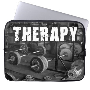 THERAPIE (Barbells) - Motivierend "Heben" Laptopschutzhülle