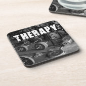 THERAPIE (Barbells) - Motivierend "Heben" Untersetzer (Linke Seite)