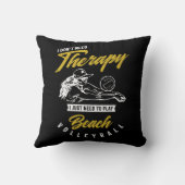 Therapie - Beach Volleyball Kissen (Rückseite)