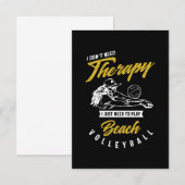 Therapie - Beach Volleyball RSVP Karte (Vorne/Hinten)