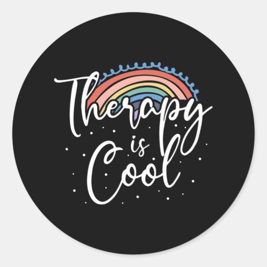 Therapie Bewusstsein für Stabilität Bewusstsein Runder Aufkleber (Vorderseite)