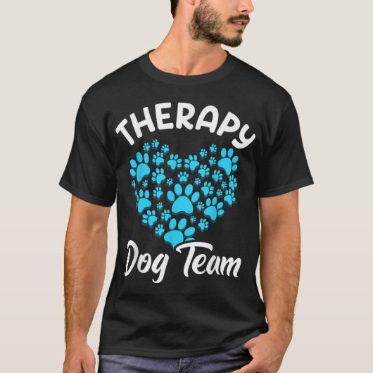 Therapie Dog-Team Bekleidung für die durch Tiere u T-Shirt (Vorderseite)