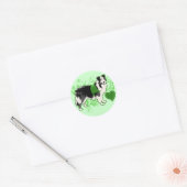 (Therapie) Fleur Green Runder Aufkleber (Umschlag)