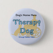 Therapie-Hund Button (Vorderseite)