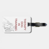 Therapie-Hund im Trainingsumbau Gepäckanhänger (Rückseite horizontal)