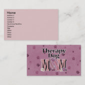 Therapie-Hund-MAMA Visitenkarte (Vorne/Hinten)