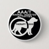 THERAPIE-HUNDEtier UNTERSTÜTZTE TÄTIGKEITEN Button (Vorderseite)