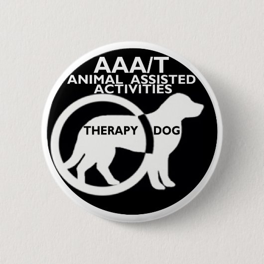 THERAPIE-HUNDEtier UNTERSTÜTZTE TÄTIGKEITEN Button (Vorderseite)