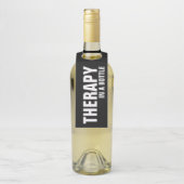 THERAPIE IN EINER FLASCHE AUF schwarz Flaschenanhänger (Auf Flasche)
