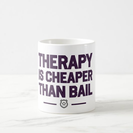 Therapie ist billiger als Kaution Kaffeetasse (Mittel)