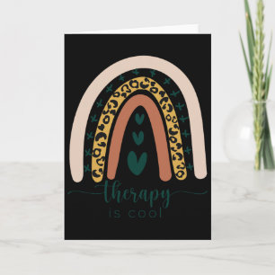 Therapie ist cool Mental Health Awareness Regenbog Karte