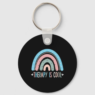 Therapie ist cool Mental Health Awareness Therapeu Schlüsselanhänger