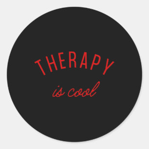 Therapie ist Coole psychische Probleme Sensibilisi Runder Aufkleber