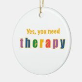 Therapie Keramik Ornament (Links)