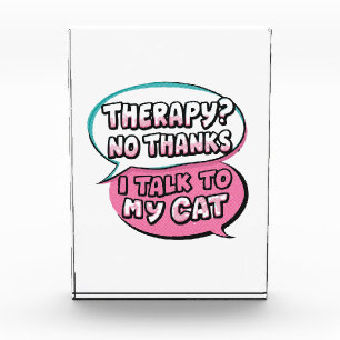 Therapie? Nein Danke, Ich Rede Mit Meiner Katze Co Fotoblock