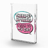 Therapie? Nein Danke, Ich Rede Mit Meiner Katze Co Fotoblock (Rechts)