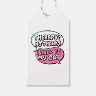 Therapie? Nein Danke, Ich Rede Mit Meiner Katze Co Geschenkanhänger