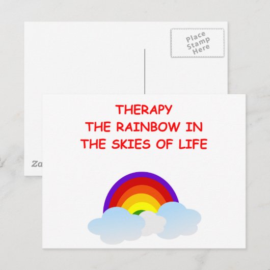 Therapie Postkarte (Vorne/Hinten)