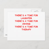 Therapie Postkarte (Vorne/Hinten)
