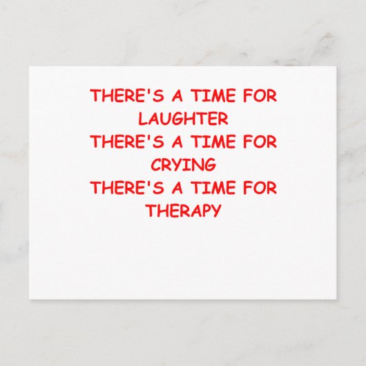 Therapie Postkarte (Vorderseite)