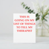Therapie Postkarte (Stehend Vorderseite)