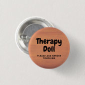 Therapie Reborn Button Bitte vor dem Berühren frag (Vorne & Hinten)