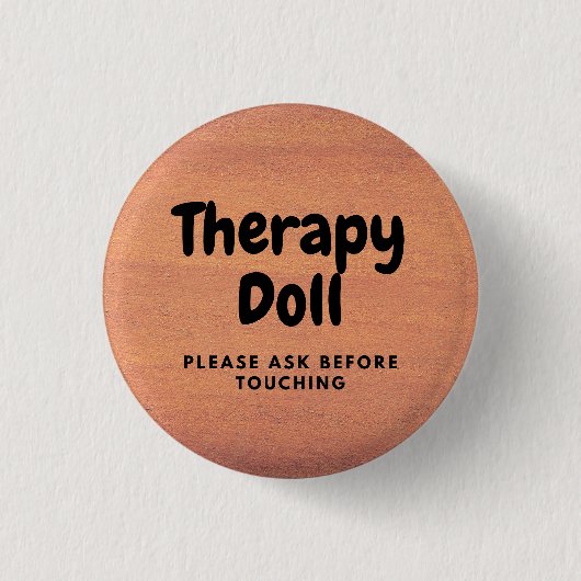Therapie Reborn Button Bitte vor dem Berühren frag (Vorderseite)