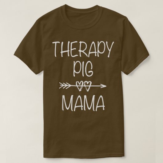 Therapie Schweinefleisch-Mama-Service Tierische em T-Shirt (Design vorne)