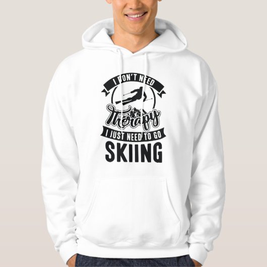 Therapie Skiing Hoodie (Vorderseite)