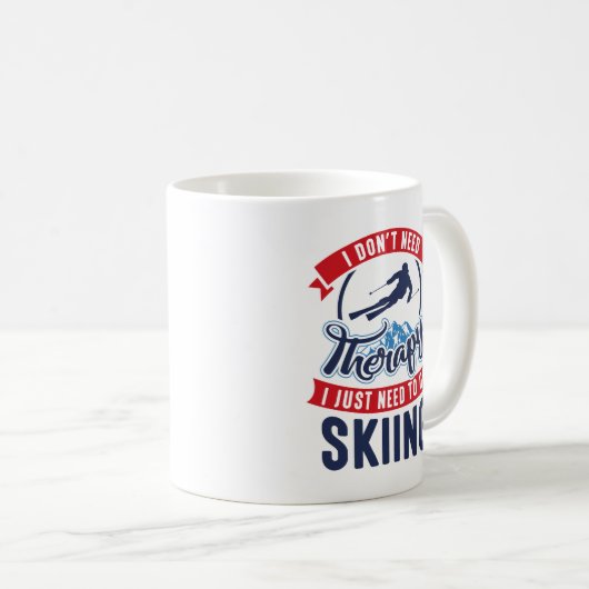 Therapie Skiing Kaffeetasse (VorderseiteRechts)