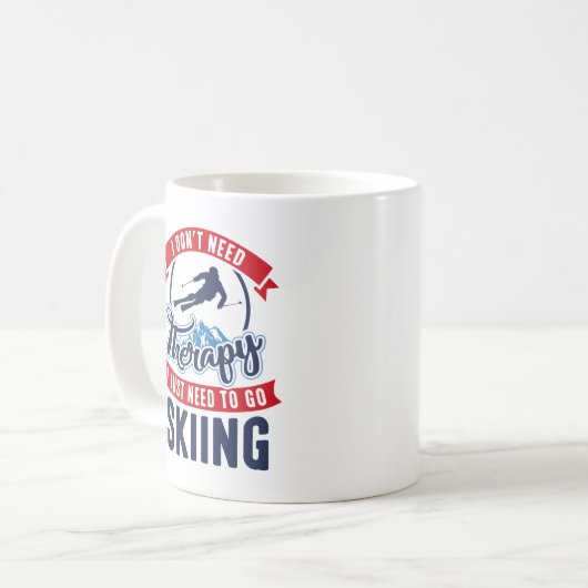 Therapie Skiing Kaffeetasse (Vorderseite Links)