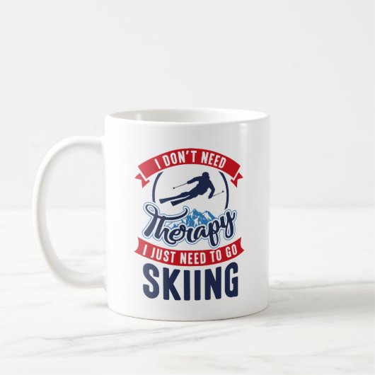 Therapie Skiing Kaffeetasse (Links)