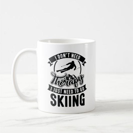Therapie Skiing Kaffeetasse (Links)