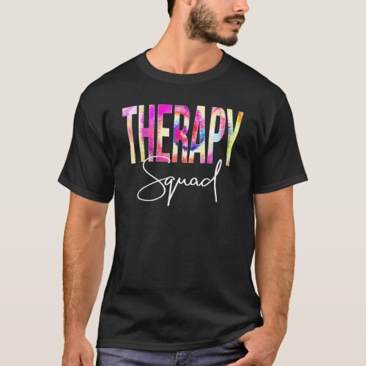 Therapie Squad Gefärbte Krawatte zurück zur Schule T-Shirt (Vorderseite)