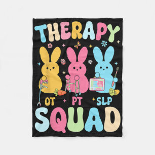 Therapie Squad Ostertag Slp Ot Pt Bunny Eggs Thor Fleecedecke