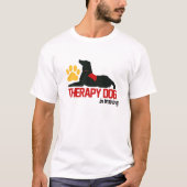 (Therapie-) Therapie-Hundeblau T-Shirt (Vorderseite)