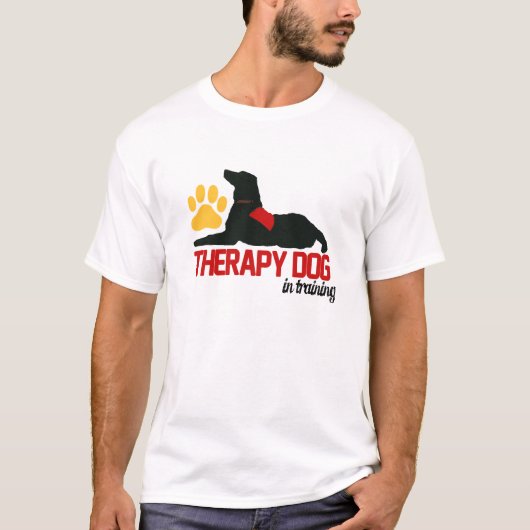 (Therapie-) Therapie-Hundeblau T-Shirt (Vorderseite)