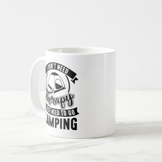 Therapiedatum Camping Kaffeetasse (Vorderseite Links)
