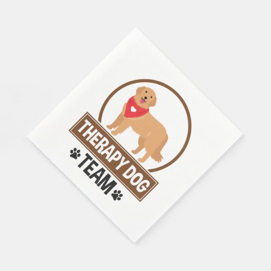 Therapiedog Serviette (Ecke)