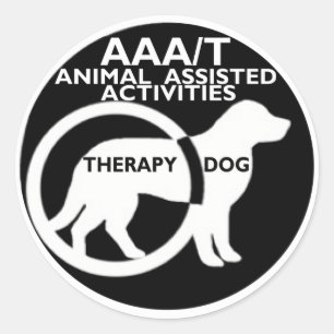 THERAPIEDOG TIERHILFE RUNDER AUFKLEBER