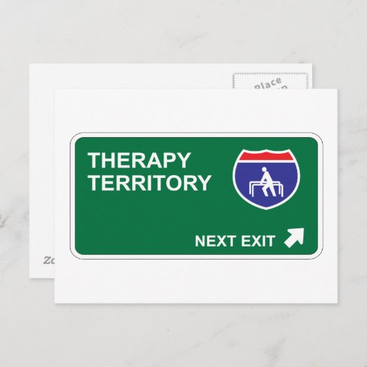 Therapieende Postkarte (Vorne/Hinten)