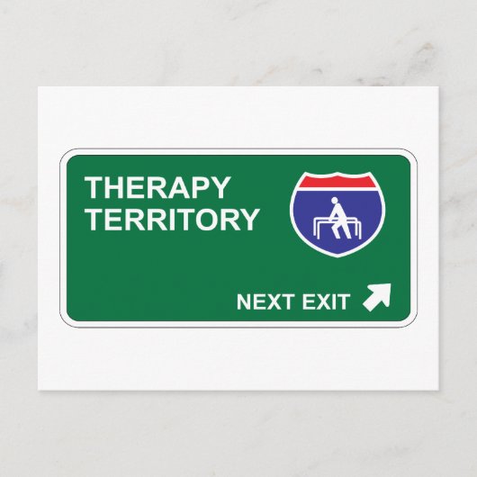 Therapieende Postkarte (Vorderseite)