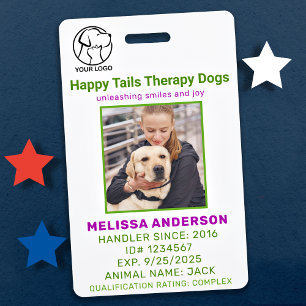 Therapiehund Foto-ID-Ausweis Ausweis