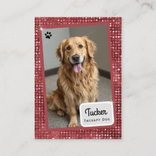 Therapiehund-Handelskarten-Wein-Sparkle Visitenkarte