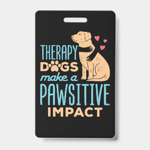 Therapiehunde haben eine positive Auswirkung Ausweis