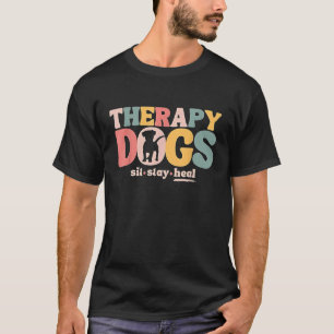 Therapiehundeteam Tiergestützte Therapie Hunde Sit T-Shirt