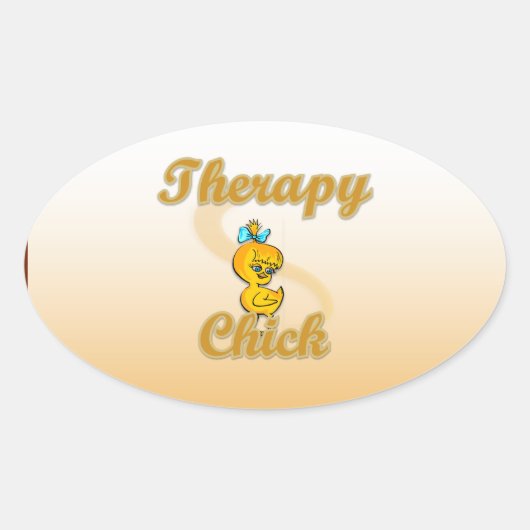 Therapiekick Ovaler Aufkleber (Vorderseite)