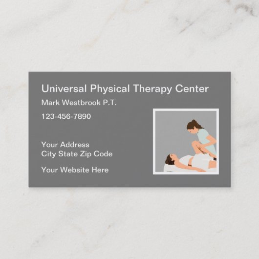 Therapieklinik Visitenkarte (Vorderseite)