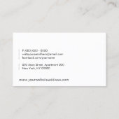 Therapiepsychologe Visitenkarte (Rückseite)